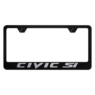 Autogold® - License Plate Frame with Laser Etched Civic SI Logo