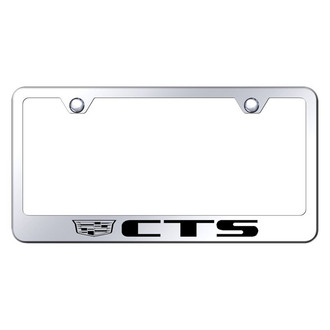 Autogold® - Chrome License Plate Frame with Laser Etched CTS New Logo