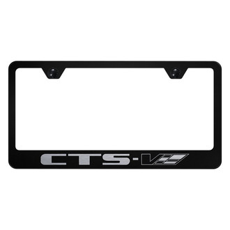 Autogold® - License Plate Frame with Laser Etched CTS-V Logo