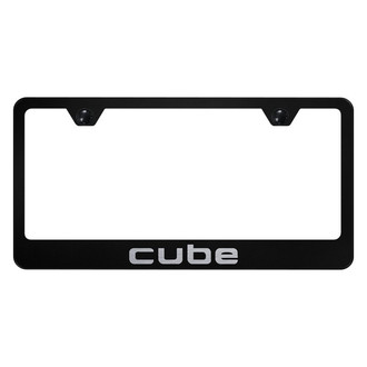 Autogold® - License Plate Frame with Laser Etched Cube Logo