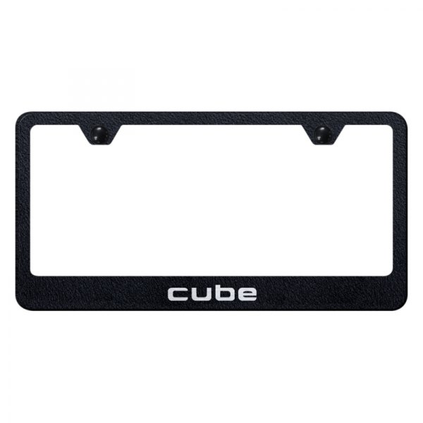 Autogold® - License Plate Frame with Laser Etched Cube Logo
