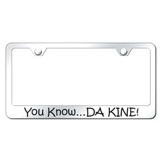 Autogold® - Polished License Plate Frame with Laser Etched DA KINE