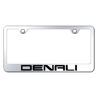 Autogold® - Chrome License Plate Frame with Laser Etched Denali Logo