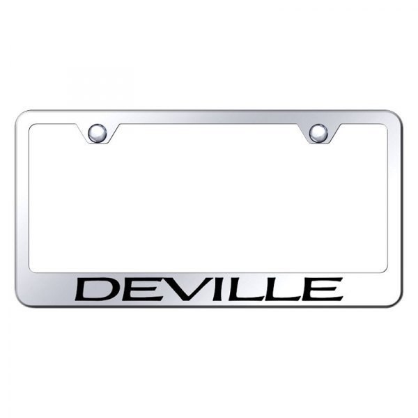 Autogold® - License Plate Frame with Laser Etched Deville Logo