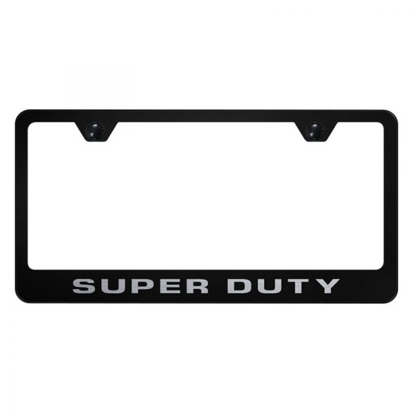 Autogold® - License Plate Frame with Laser Etched Super Duty Logo