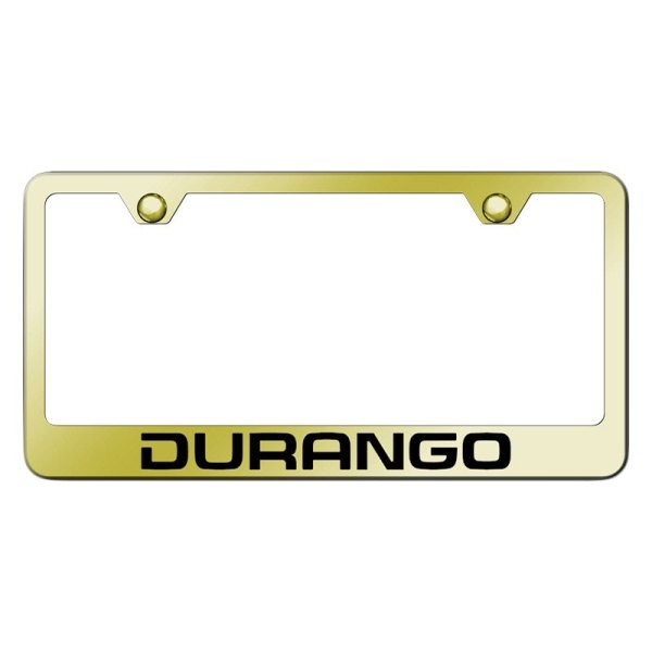 Autogold® - License Plate Frame with Laser Etched Durango Logo