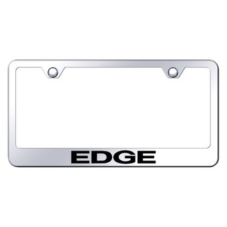 Autogold® - Chrome License Plate Frame with Laser Etched Edge Logo