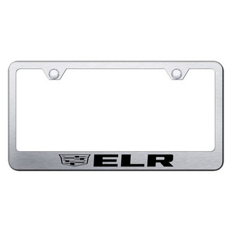 Autogold® - Brushed License Plate Frame with Laser Etched ELR New Logo