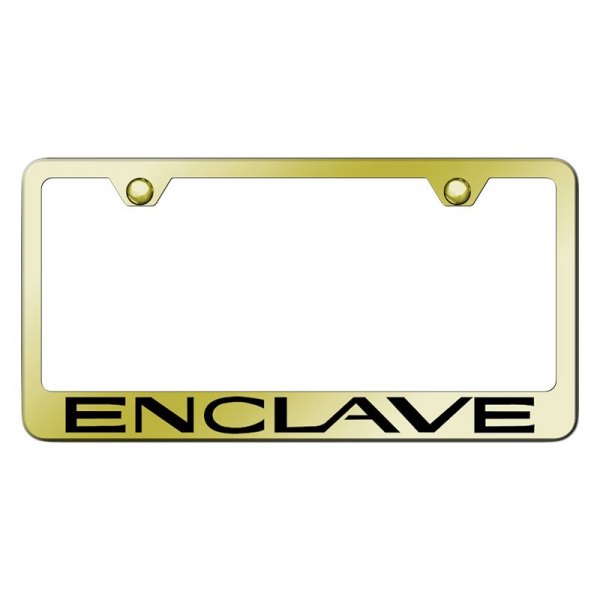 Autogold® - License Plate Frame with Laser Etched Enclave Logo