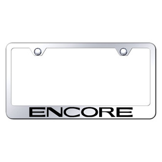 Autogold® - Chrome License Plate Frame with Laser Etched Encore Logo