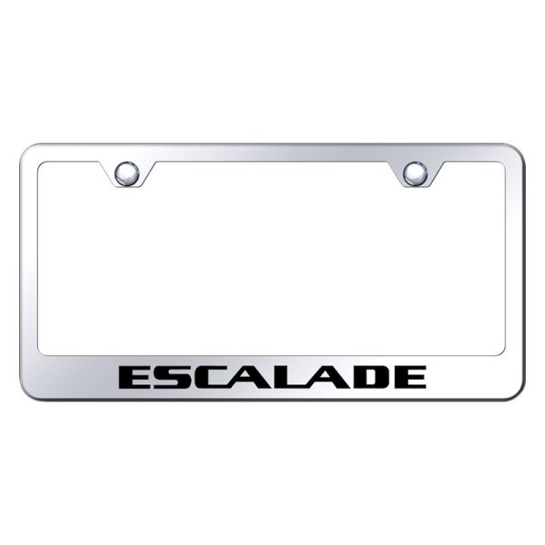 Autogold® - License Plate Frame with Laser Etched Escalade Logo
