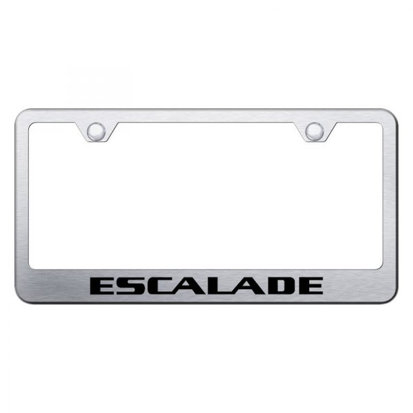Autogold® - License Plate Frame with Laser Etched Escalade Logo