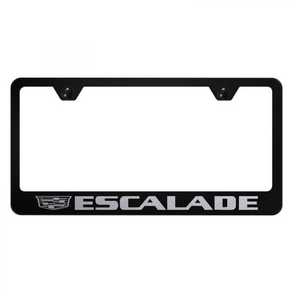 Autogold® - License Plate Frame with Laser Etched Escalade New Logo