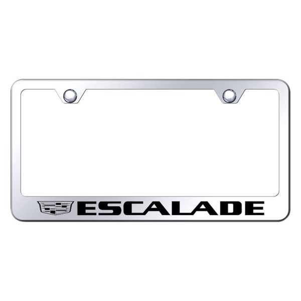 Autogold® - License Plate Frame with Laser Etched Escalade New Logo
