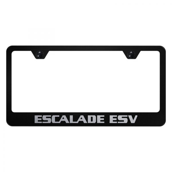 Autogold® - License Plate Frame with Laser Etched Escalade ESV Logo