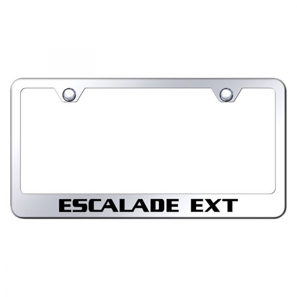 Autogold® - License Plate Frame with Laser Etched Escalade EXT Logo