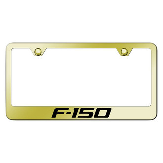 Autogold® - Gold License Plate Frame with Laser Etched F-150 Logo