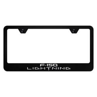 Autogold® - License Plate Frame with Laser Etched F-150 Lightning Logo