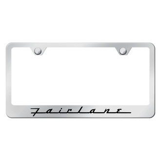 Autogold® - Chrome License Plate Frame with Laser Etched Fairlane Logo