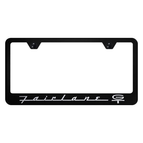 Autogold® - License Plate Frame with Laser Etched Fairlane GT Logo