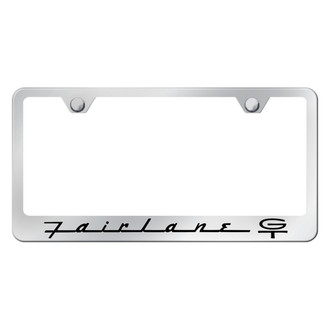 Autogold® - Chrome License Plate Frame with Laser Etched Fairlane GT Logo