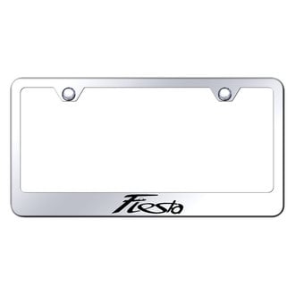 Autogold® - Chrome License Plate Frame with Laser Etched Fiesta Logo