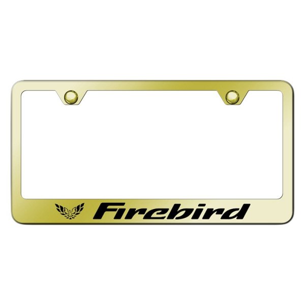 Autogold® - License Plate Frame with Laser Etched Firebird Logo