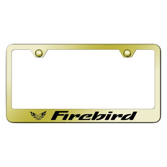 Autogold® - Gold License Plate Frame with Laser Etched Firebird Logo
