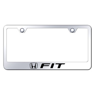 Autogold® - Chrome License Plate Frame with Laser Etched Fit Logo