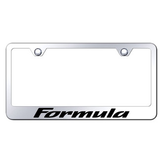 Autogold® - Chrome License Plate Frame with Laser Etched Formula Logo