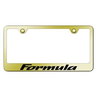 Autogold® - Gold License Plate Frame with Laser Etched Formula Logo