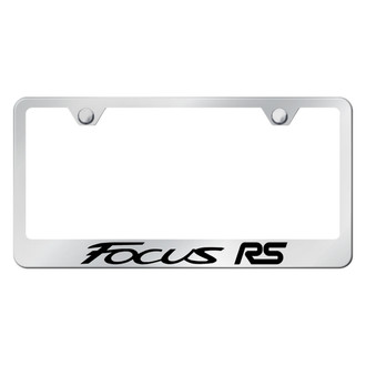 Autogold® - Chrome License Plate Frame with Laser Etched Focus RS Logo