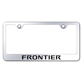 Autogold® - Chrome License Plate Frame with Laser Etched Frontier Logo