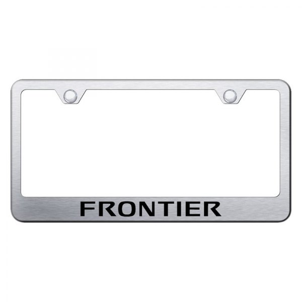 Autogold® - License Plate Frame with Laser Etched Frontier Logo