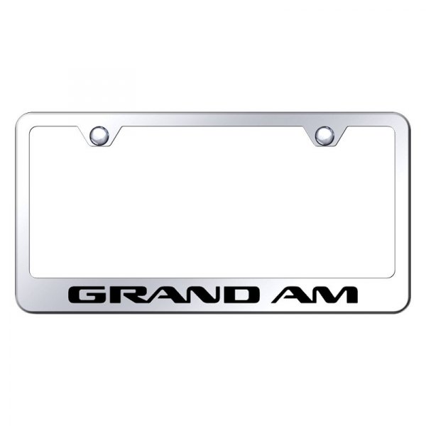 Autogold® - License Plate Frame with Laser Etched Grand Am Logo
