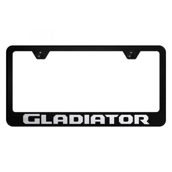 Autogold® - License Plate Frame with Laser Etched Gladiator Logo