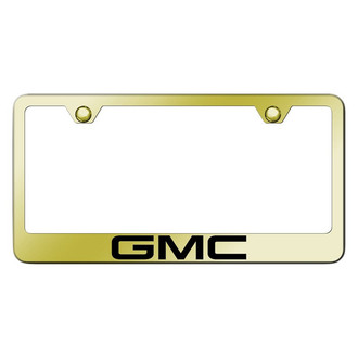 Autogold® - Gold License Plate Frame with Laser Etched GMC Logo