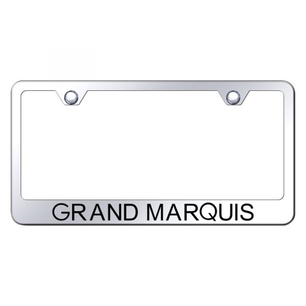 Autogold® - License Plate Frame with Laser Etched Grand Marquis Logo