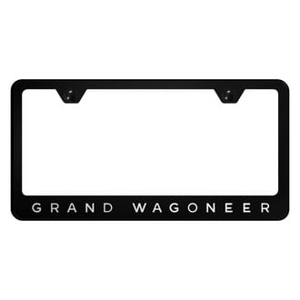 Autogold® - License Plate Frame with Laser Etched Grand Wagoneer Logo