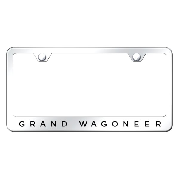 Autogold® - License Plate Frame with Laser Etched Grand Wagoneer Logo