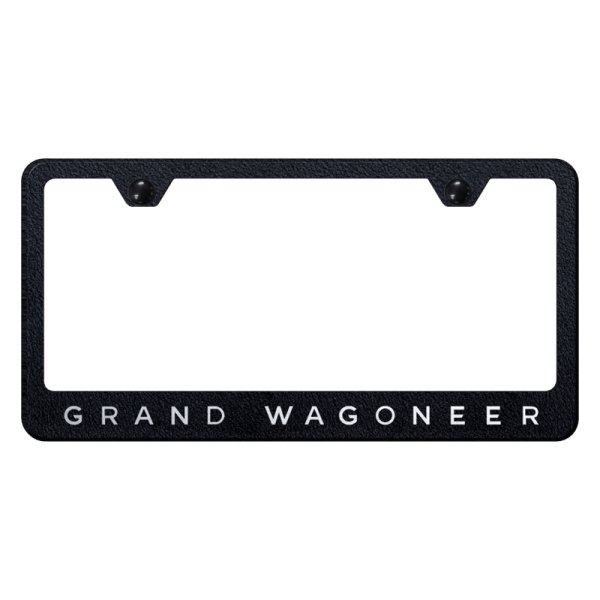 Autogold® - License Plate Frame with Laser Etched Grand Wagoneer Logo