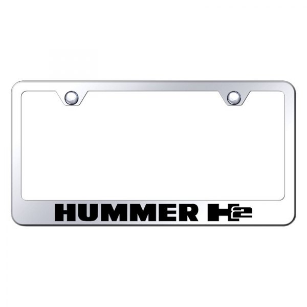 Autogold® - License Plate Frame with Laser Etched Hummer H2 Logo