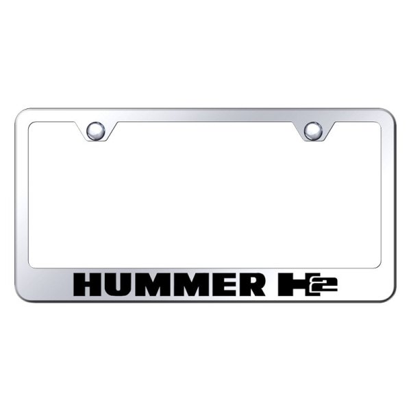 Autogold® - License Plate Frame with Laser Etched Hummer H2 Logo