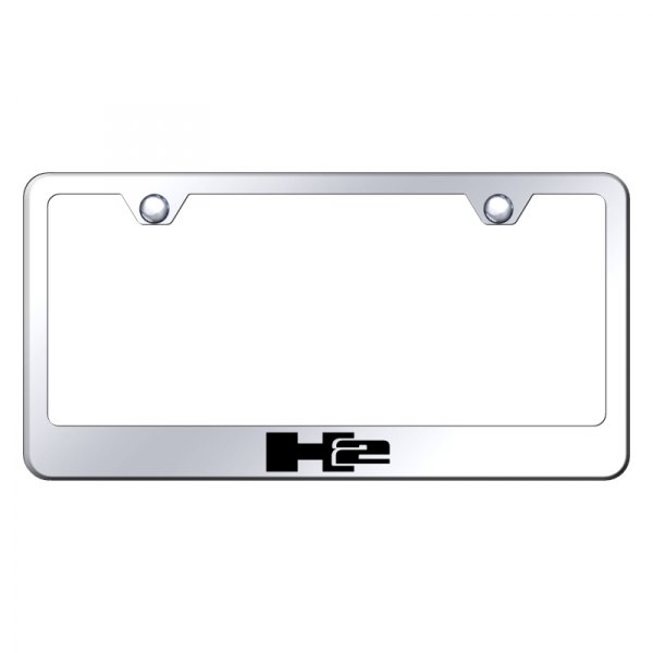 Autogold® - License Plate Frame with Laser Etched H2 Logo