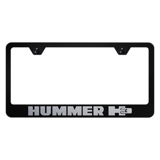 Autogold® - License Plate Frame with Laser Etched Hummer H3 Logo