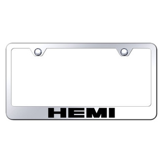 Autogold® - Chrome License Plate Frame with Laser Etched HEMI Logo