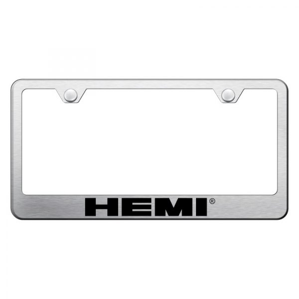 Autogold® - License Plate Frame with Laser Etched HEMI Logo