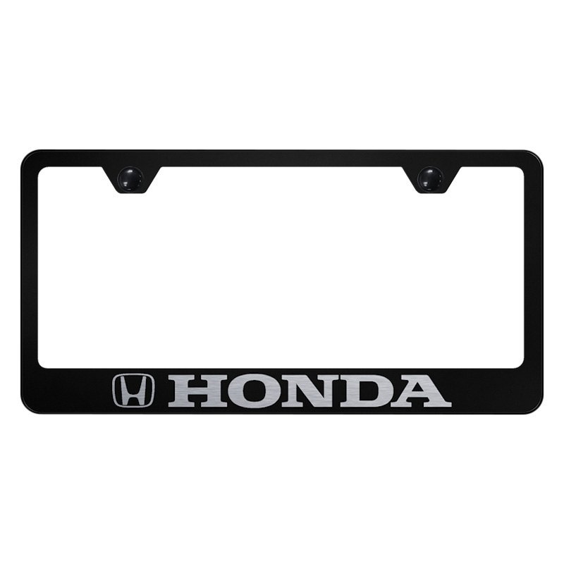 Automotive Gold Laser Etched Mirrored Honda Cut-Out Frame