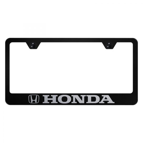Autogold® - License Plate Frame with Laser Etched Honda Logo
