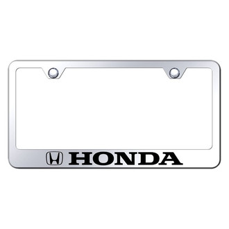 Autogold® - Chrome License Plate Frame with Laser Etched Honda Logo
